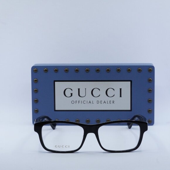 FINAL PRICE NEW GUCCI GG0006OAN 001 BLACK EYEGLASSES - Picture 2 of 9
